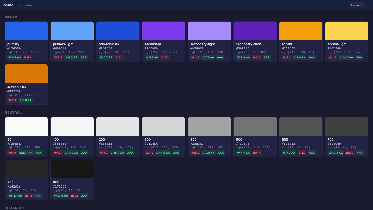 Color System preview
