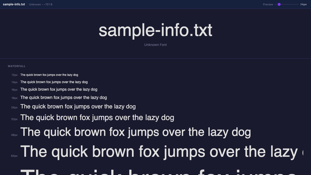 Font Previewer preview