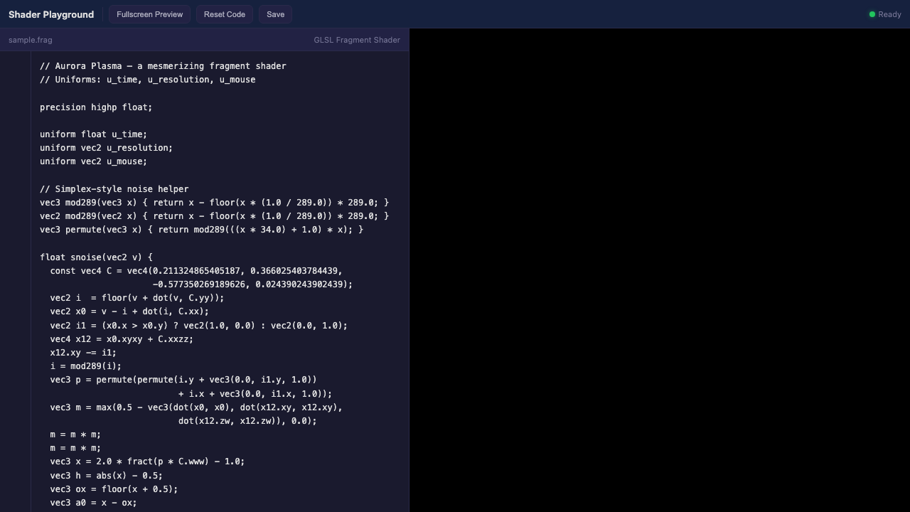 Shader Playground preview